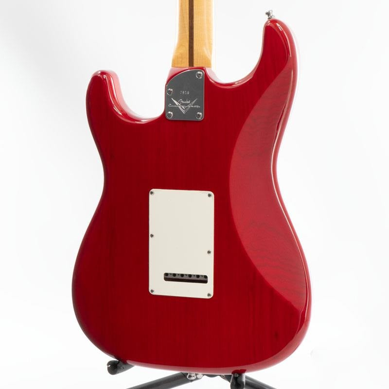 USED_​​2012_Custom_Deluxe_Stratocaster_AAA_Quilted_Maple_Veneer_Top_Abby's_Handwound_PU_(Candy_Red_R)[SN__7916]_03