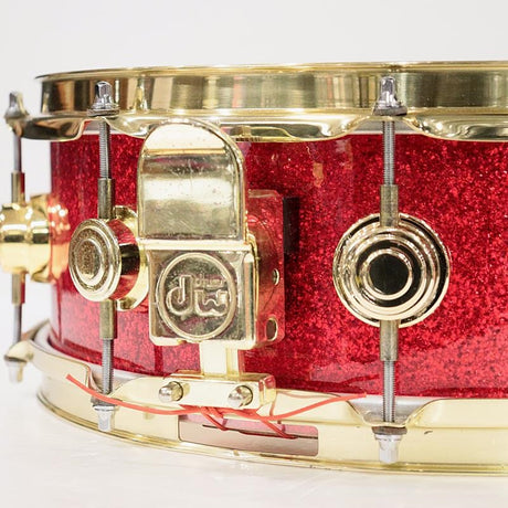 USED_​​Collector's_Maple_14''×5''_Snare_Drum_-_Red_Sparkle_[Consignment_Item]_03