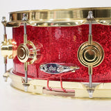 USED_​​Collector's_Maple_14''×5''_Snare_Drum_-_Red_Sparkle_[Consignment_Item]_04