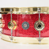 USED_​​Collector's_Maple_14''×5''_Snare_Drum_-_Red_Sparkle_[Consignment_Item]_05