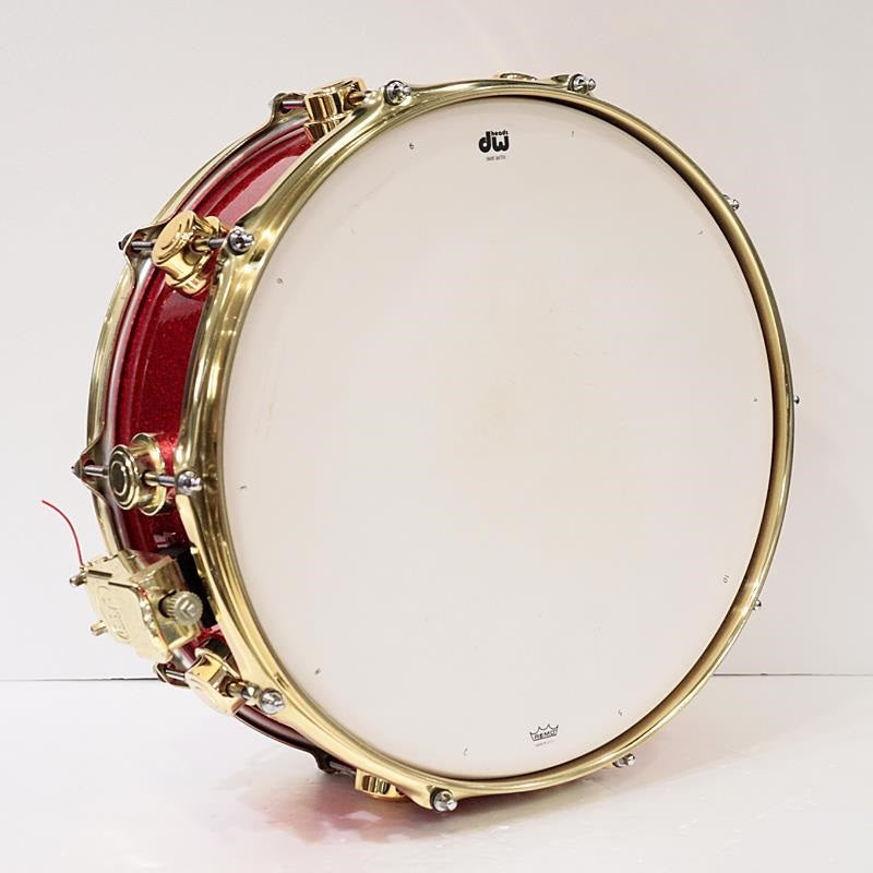 USED_​​Collector's_Maple_14''×5''_Snare_Drum_-_Red_Sparkle_[Consignment_Item]_06
