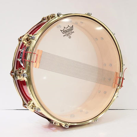 USED_​​Collector's_Maple_14''×5''_Snare_Drum_-_Red_Sparkle_[Consignment_Item]_07