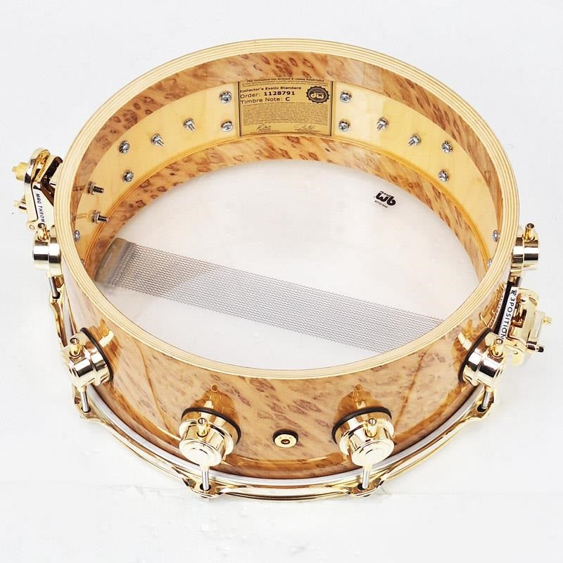 USED_[Collector's_Pure_Maple_Snare_Drum_14×5_5___Standard_Shell___Exotic_Twisted_Mapa_Burl]_09