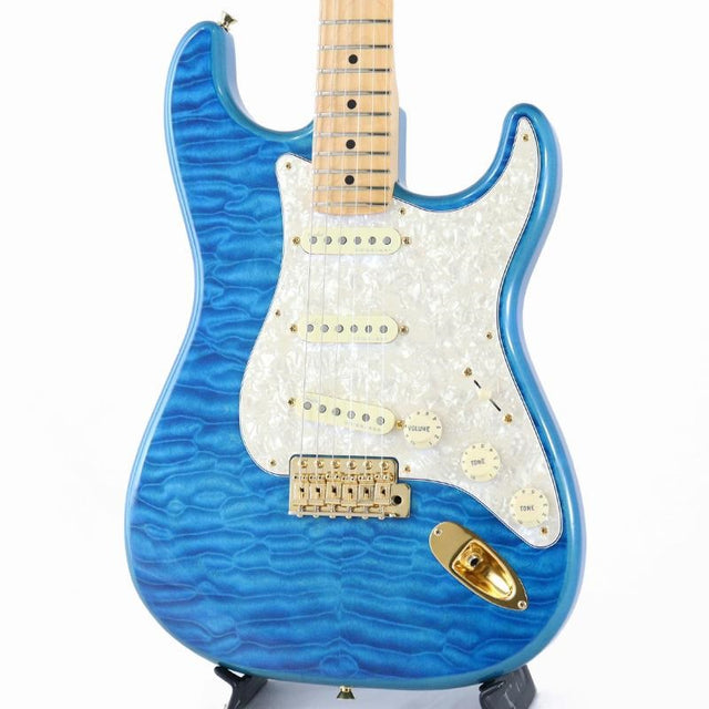 USED_​​FSR_Made_in_Japan_Traditional_II_50s_Stratocaster_(Caribbean_Blue_Trans)_[SN_JD21025172]_Fender_01