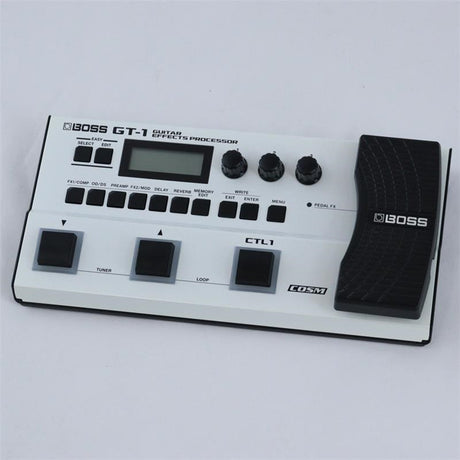 USED_​​GT-1_Limited_White_(BOSS)_Multi-effects_Pedal_Amp_Simulator_[S_N_Z6R1196]_01