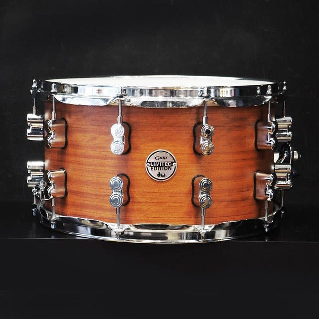 USED_​​PDSX0814BMBM_[Limited_Edition_18ply_Bubinga_Maple_Bubinga_14x8_Snare_Drum][Protection_Racket_Case_Included]_01