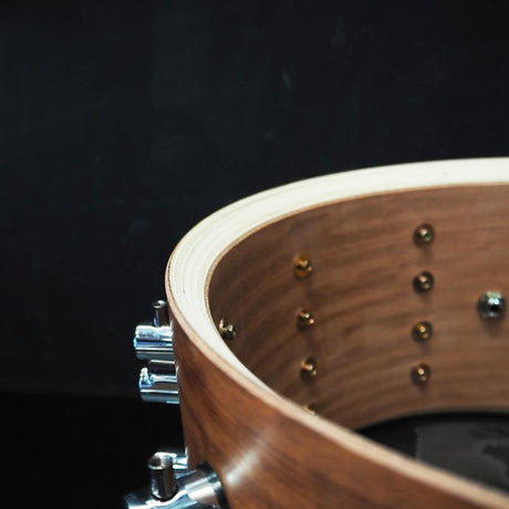 USED_​​PDSX0814BMBM_[Limited_Edition_18ply_Bubinga_Maple_Bubinga_14x8_Snare_Drum][Protection_Racket_Case_Included]_09