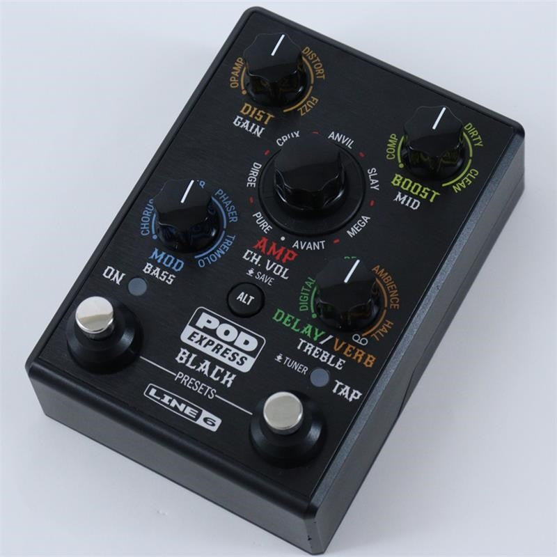 USED_​​POD_Express_Black_(Line_6)_Multi-effects_Pedal_Amp_Simulator_01