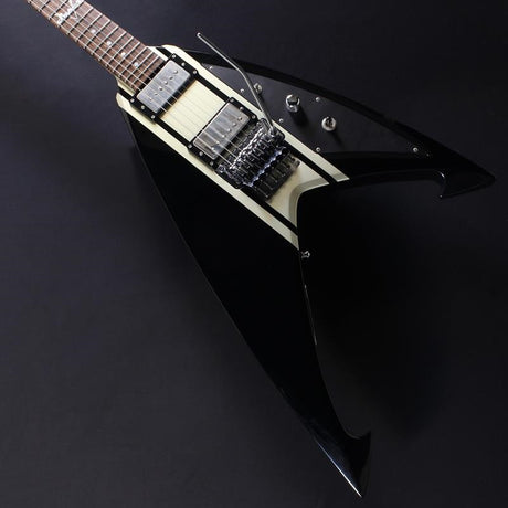 USED_​​Super_V_Special_Edition_(Black_with_Silver_Stripes)_[George_Lynch_Signature_Model]_01