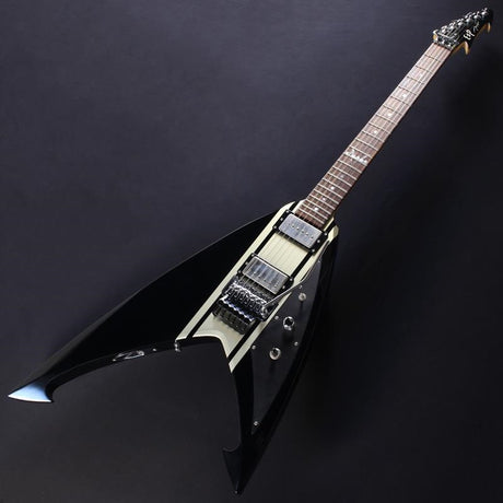 USED_​​Super_V_Special_Edition_(Black_with_Silver_Stripes)_[George_Lynch_Signature_Model]_02