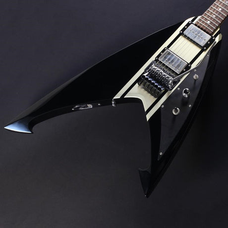 USED_​​Super_V_Special_Edition_(Black_with_Silver_Stripes)_[George_Lynch_Signature_Model]_03