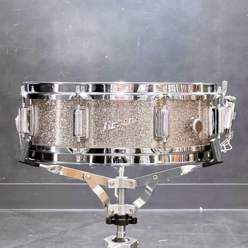 [USED]_[Vintage]_60's_PowerTone_14×5_Snare_Drum_[Silver_Sparkle]_01