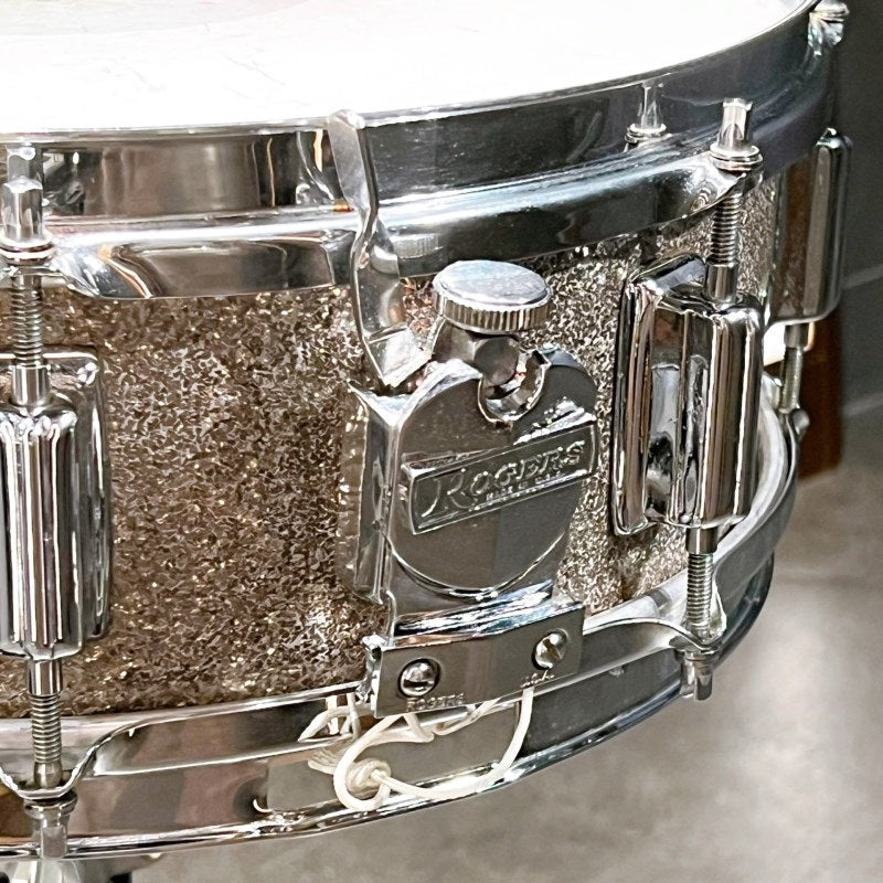 [USED]_[Vintage]_60's_PowerTone_14×5_Snare_Drum_[Silver_Sparkle]_02