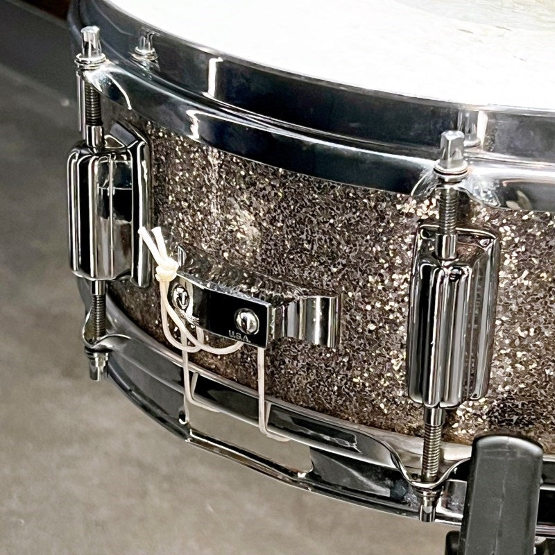 [USED]_[Vintage]_60's_PowerTone_14×5_Snare_Drum_[Silver_Sparkle]_03