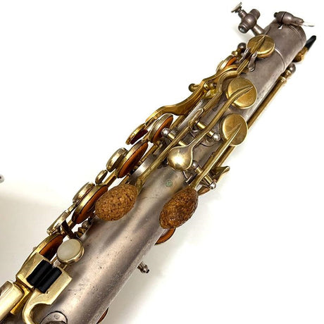 Used_1913's_C_Melody_Saxophone_Buescher_True_Tone_Satin_SP_with_Key_&_Inner_Bell_GP_(Serial_Number_174xx7)_[3-Year_Warranty_with_Key_Balance_Adjustment_Ships_Adjusted]_11