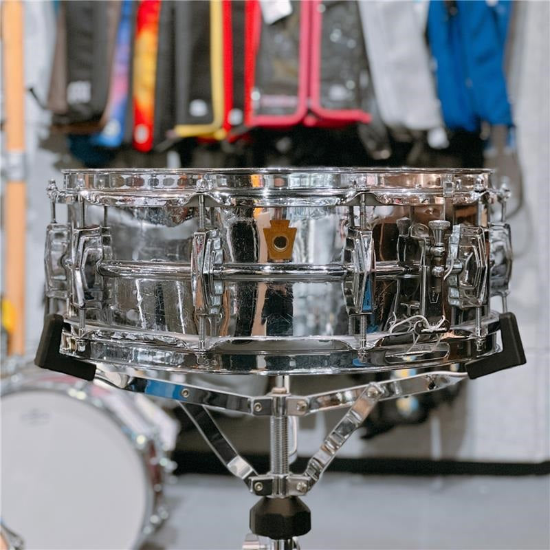 Used_1958-59_Super_Ludwig_Chrome_Over_Brass_Snare_Drum_[14x5___WFL_Badge___Brass_Hoops]_01