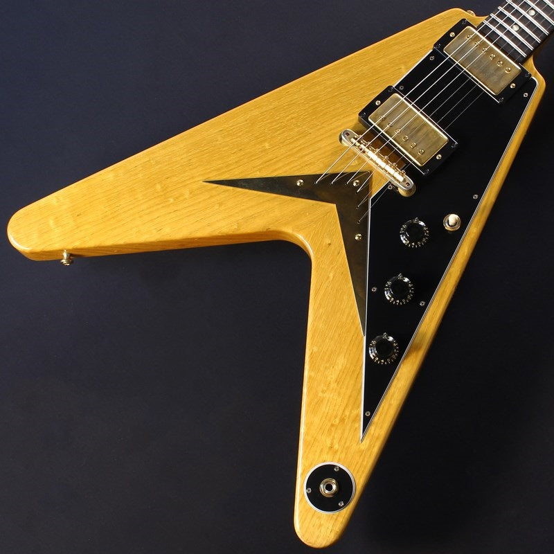Used_1958_Korina_Flying_V_Reissue_VOS_(Natural_with_Black_Pickguard)_#8_3939_03