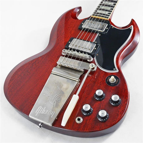 Used_1964_Gibson_SG_Standard_Reissue_VOS_with_Maestro_Vibrola_(Cherry_Red)_[SN_503864]_11