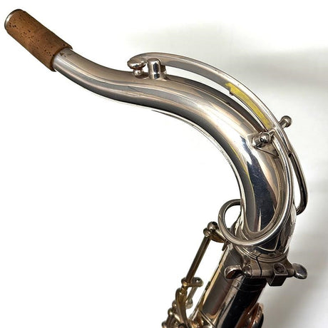 Used_A__Selmer_1951's_Super_Action_(SBA)_Tenor_Saxophone，_Original_Silver_Plated，_#47xx7_[As_Is，_No_Warranty]_02
