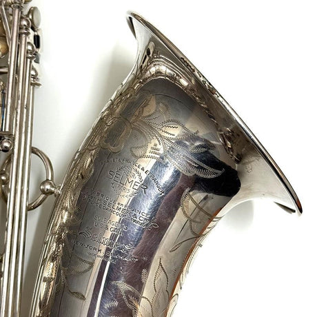 Used_A__Selmer_1951's_Super_Action_(SBA)_Tenor_Saxophone，_Original_Silver_Plated，_#47xx7_[As_Is，_No_Warranty]_05