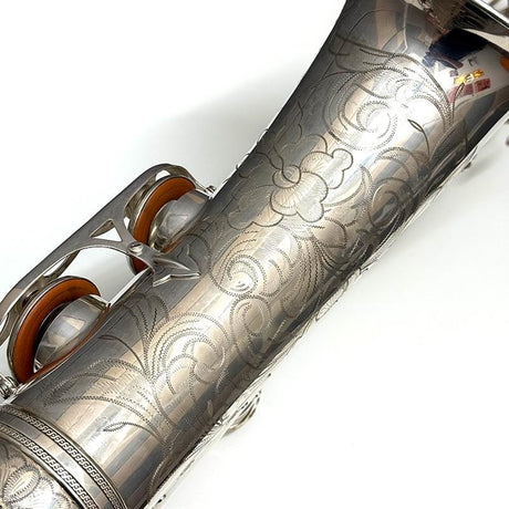 Used_A__Selmer_1951's_Super_Action_(SBA)_Tenor_Saxophone，_Original_Silver_Plated，_#47xx7_[As_Is，_No_Warranty]_07