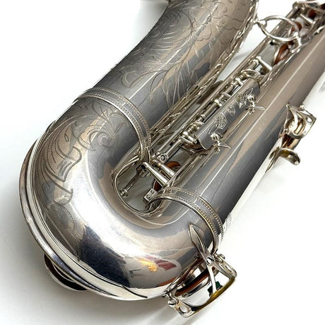 Used_A__Selmer_1951's_Super_Action_(SBA)_Tenor_Saxophone，_Original_Silver_Plated，_#47xx7_[As_Is，_No_Warranty]_08