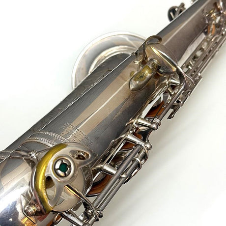 Used_A__Selmer_1951's_Super_Action_(SBA)_Tenor_Saxophone，_Original_Silver_Plated，_#47xx7_[As_Is，_No_Warranty]_09