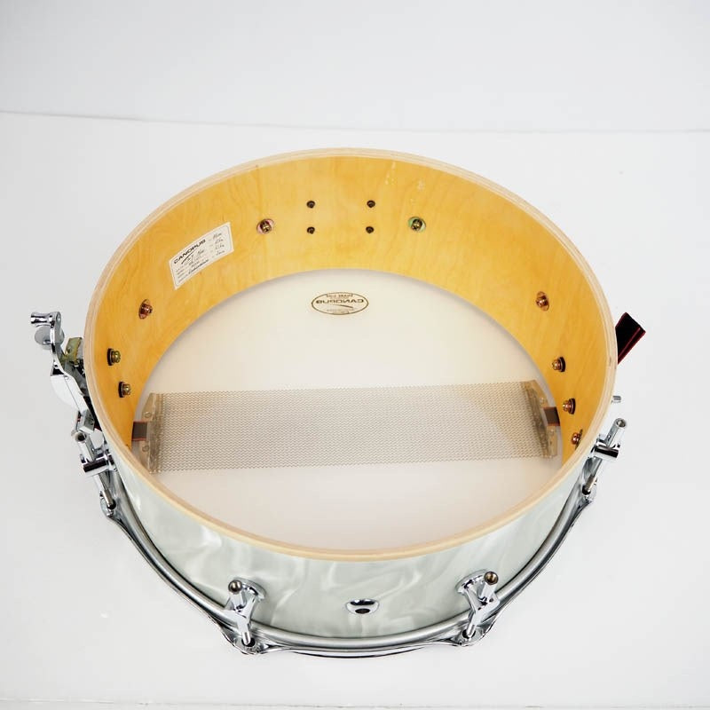 Used_BR-1455_[Birch_Snare_Drum___14x5_5___White_Satin]_08