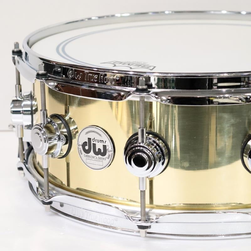 Used_Collector's_Series_Polished_Brass_Snare_Drum，_14__x_5_5_，_DRVN5514SPC_(Includes_Semi-Hard_Case)_02