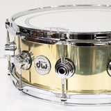 Used_Collector's_Series_Polished_Brass_Snare_Drum，_14__x_5_5_，_DRVN5514SPC_(Includes_Semi-Hard_Case)_02
