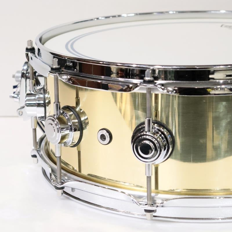 Used_Collector's_Series_Polished_Brass_Snare_Drum，_14__x_5_5_，_DRVN5514SPC_(Includes_Semi-Hard_Case)_04