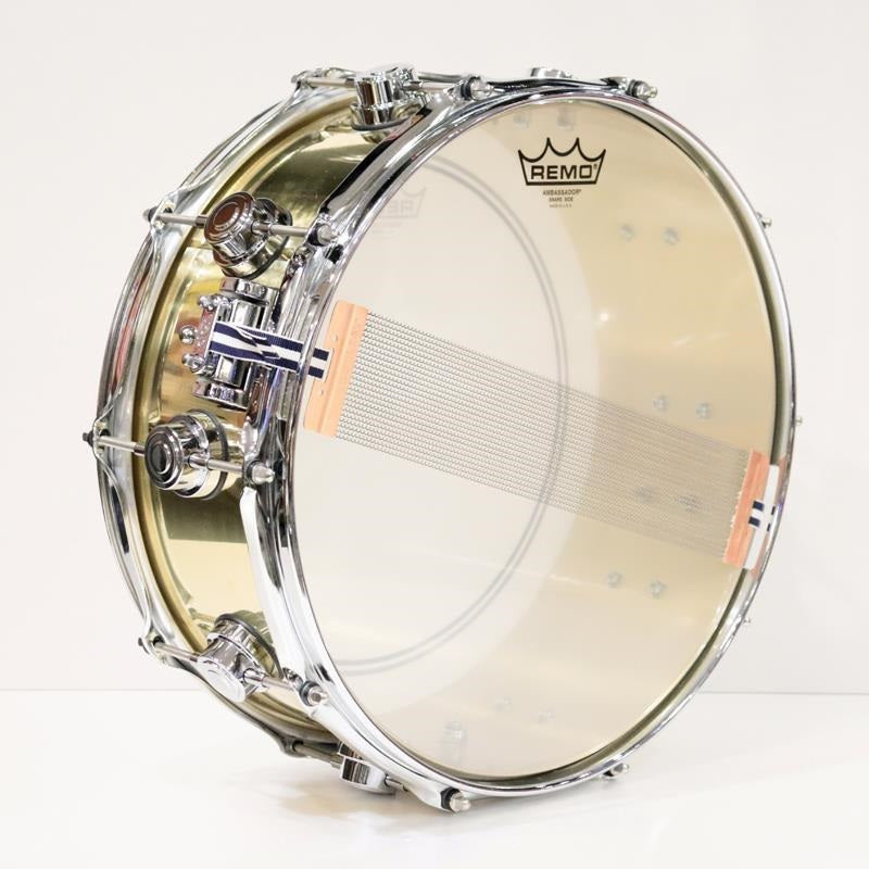 Used_Collector's_Series_Polished_Brass_Snare_Drum，_14__x_5_5_，_DRVN5514SPC_(Includes_Semi-Hard_Case)_07