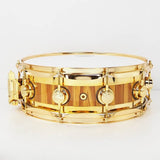 Used_Collectors_Specialty_EDGE_14x5_Snare_[Exotic_African_Chechen，_Gold_Hardware，_SKB_Hard_Case_Included]_02