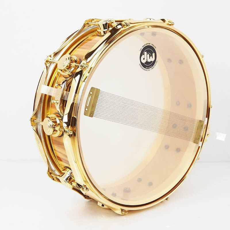 Used_Collectors_Specialty_EDGE_14x5_Snare_[Exotic_African_Chechen，_Gold_Hardware，_SKB_Hard_Case_Included]_05