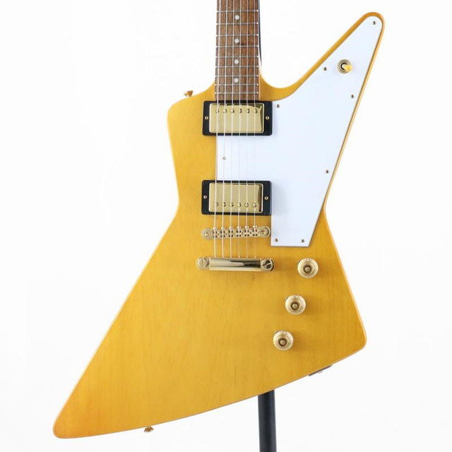 Used_Epiphone_Inspired_by_Gibson_Custom_Shop_1958_Korina_Explorer_(Aged_Natural_White_Pickguard)_[SN_24011525508]_01
