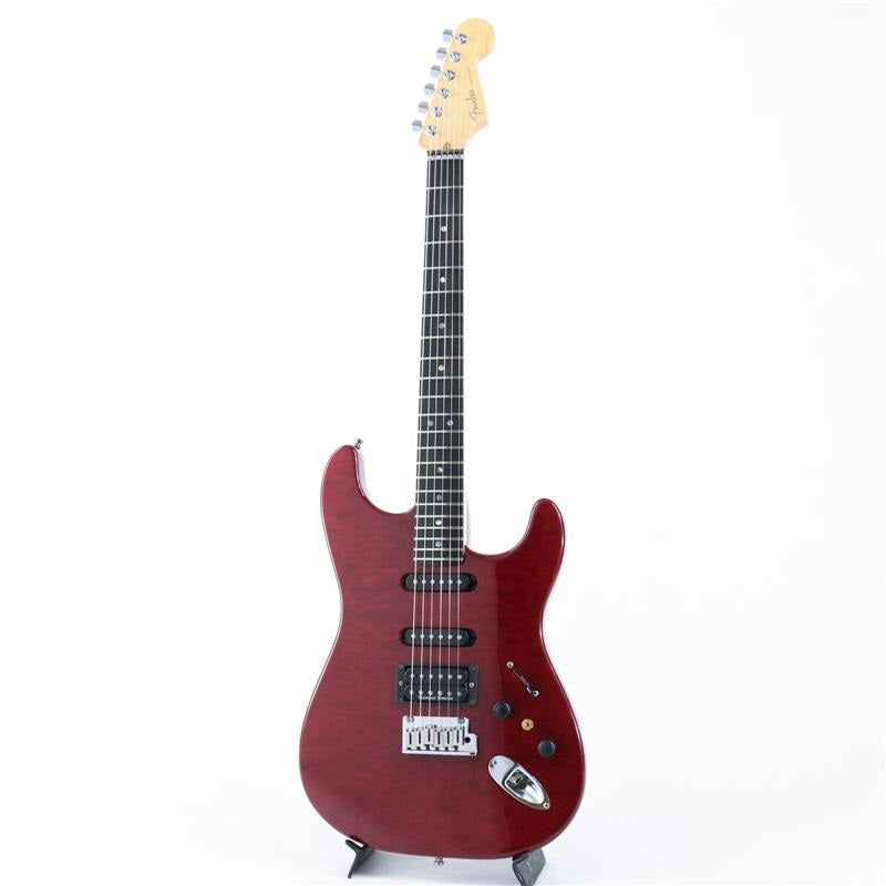 Used_Fender_American_Deluxe_Stratocaster_QMT_HSS_(Bing_Cherry_Transparent)_[SN_DZ5153977]_02