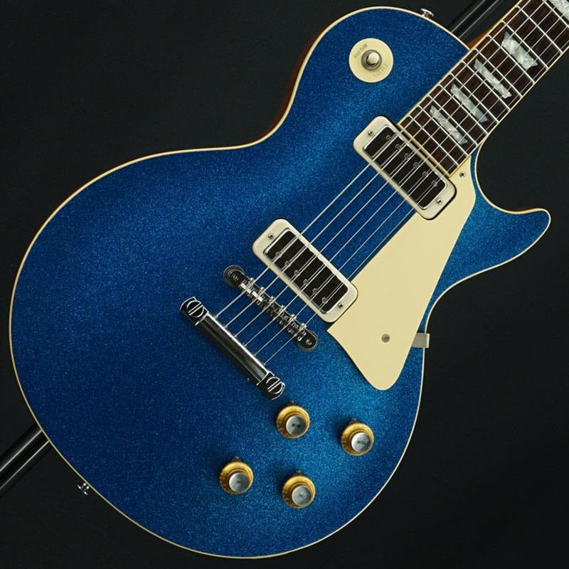 Used_Japan_Limited_1968_Gibson_Les_Paul_Standard_with_Mini_Humbucker，_VOS_Blue_Sparkle_[SN_000388]_01