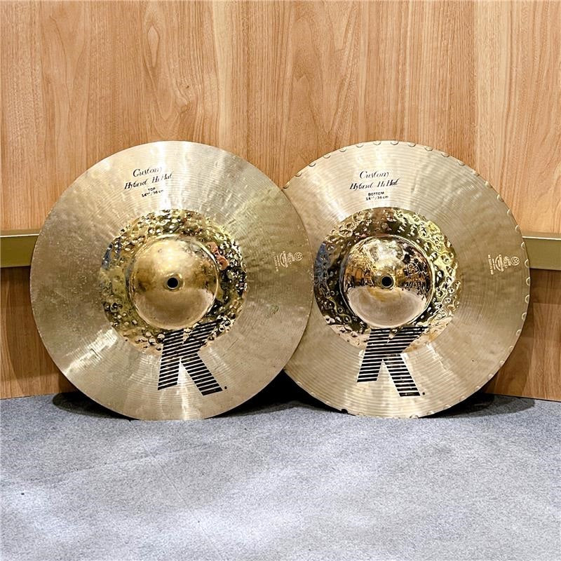 Used K Custom Hybrid HiHat 14 1/4 pair [NKZL14CHBHH][1140g/1400g