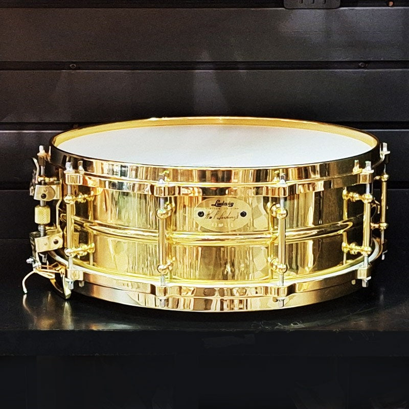 Used_Limited_Edition_Ludwig_Millennium_Brass_Snare_Drum_(14x5，_42_of_100)_[LM2000MB5]_[Includes_dedicated_trunk_case]_02