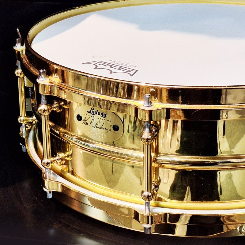 Used_Limited_Edition_Ludwig_Millennium_Brass_Snare_Drum_(14x5，_42_of_100)_[LM2000MB5]_[Includes_dedicated_trunk_case]_05