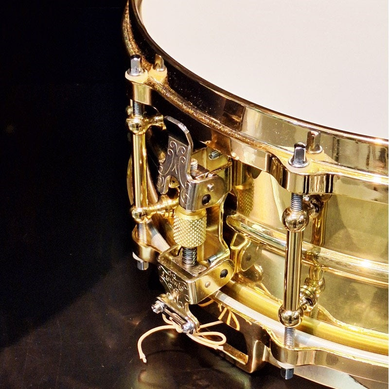 Used_Limited_Edition_Ludwig_Millennium_Brass_Snare_Drum_(14x5，_42_of_100)_[LM2000MB5]_[Includes_dedicated_trunk_case]_08