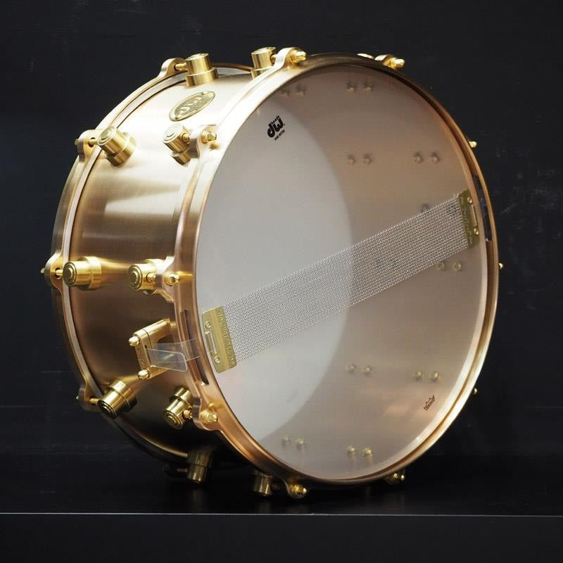 Used_MFG_True-Cast_Snare_Drum_14x7_[Sand-Cast，_Machined_Bell_Bronze_Shell_and_Hardware___No__050_of_100___Includes_dedicated_hard_case]_05