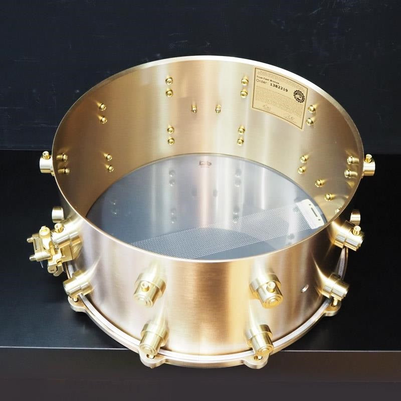 Used_MFG_True-Cast_Snare_Drum_14x7_[Sand-Cast，_Machined_Bell_Bronze_Shell_and_Hardware___No__050_of_100___Includes_dedicated_hard_case]_10