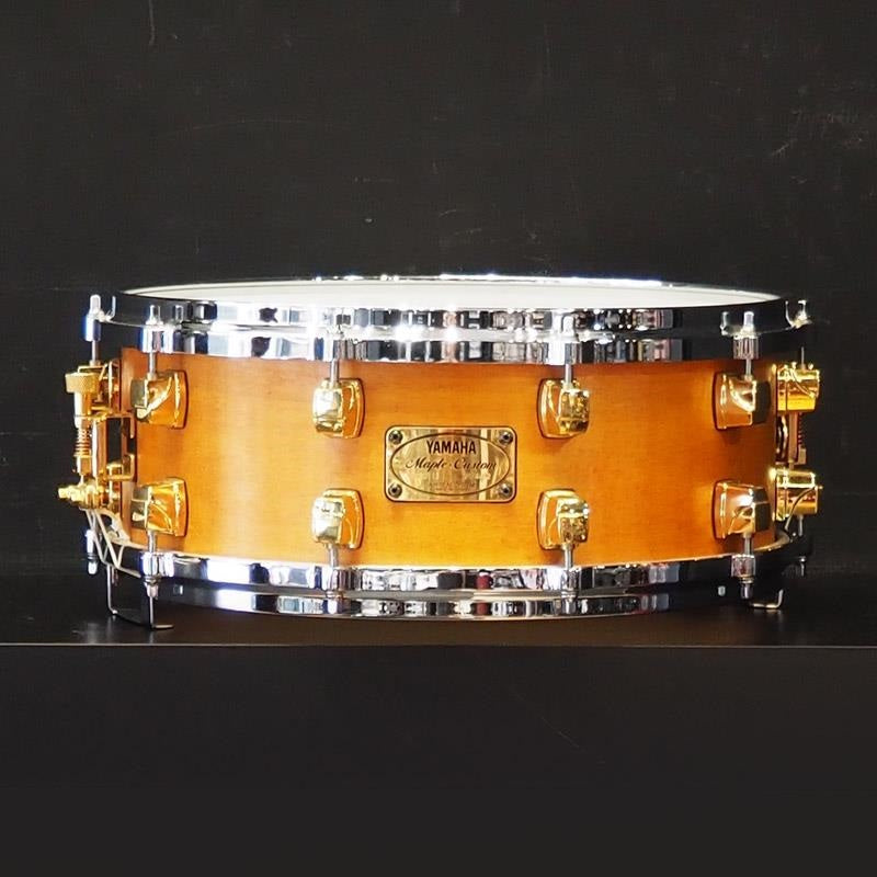 Used_Maple_Custom_Snare_Drum_14x5_5__[MSD0115_Vintage_Natural][Made_in_Japan_Late_Model_Lugs]_01
