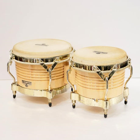 Used_Matador_Wood_Bongos_M201-AW_[Natural，_Gold_Tone]_02