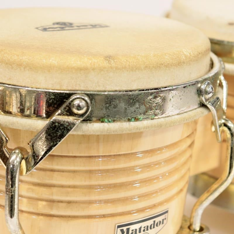 Used_Matador_Wood_Bongos_M201-AW_[Natural，_Gold_Tone]_05