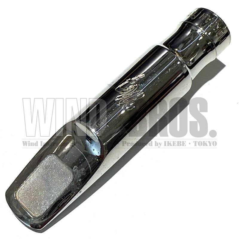 Used_Morgan_Fry_metal_rhodium-plated_tenor_saxophone_mouthpiece，_size_10__J+_01