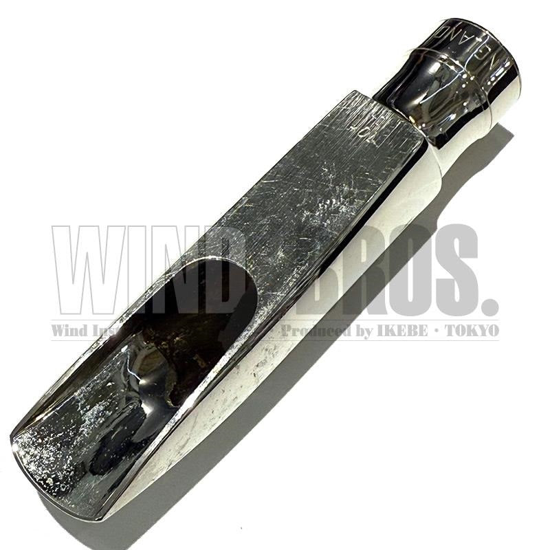 Used_Morgan_Fry_metal_rhodium-plated_tenor_saxophone_mouthpiece，_size_10__J+_02