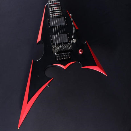 Used_OZY_FA-280_FLYING_A-IV_(Matte_Black_with_Red_bevel)_[THE_ALFEE_Toshihiko_Takamizawa_model]_01