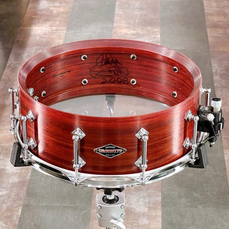 Used_Padauk_Solid-Shell_Snare_Drum_[14x5___Tube_Lug_Edition]_04